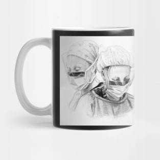 Dynamic Duo - Drawing by Avril Thomas - Adelaide Artist Mug